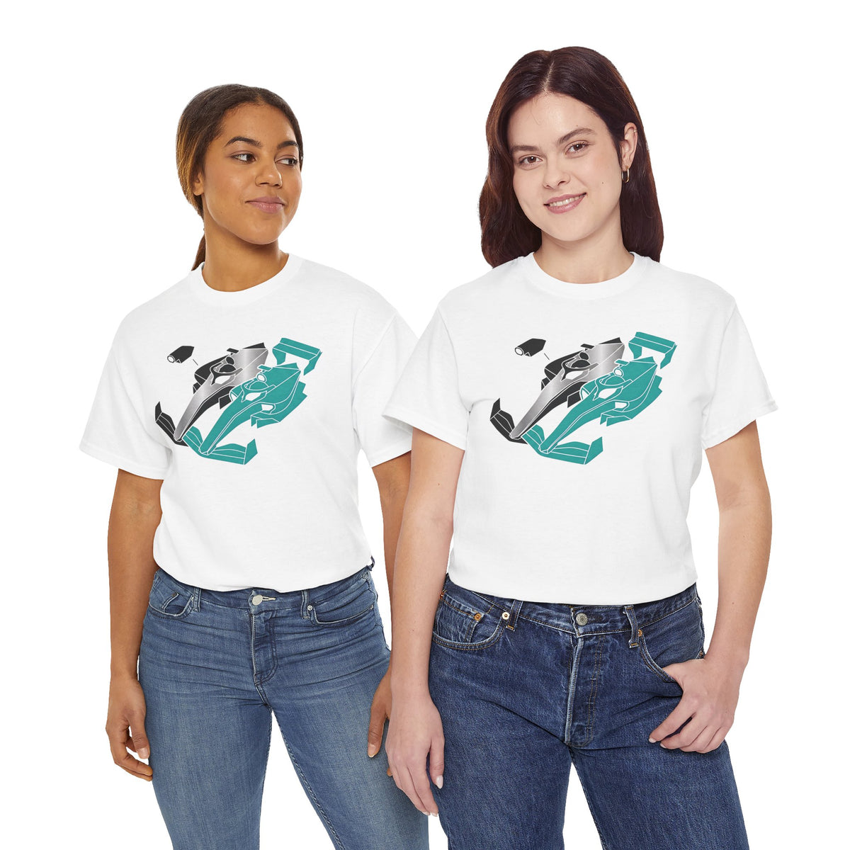 Racing Tech Tee — Modern F1 Car Graphic T-Shirt