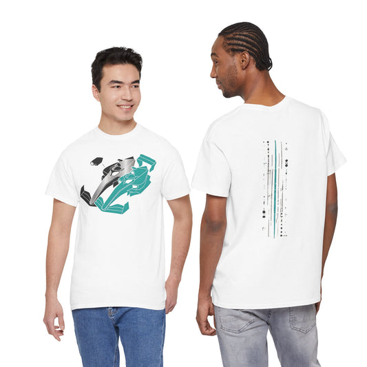Racing Tech Tee — Modern F1 Car Graphic T-Shirt