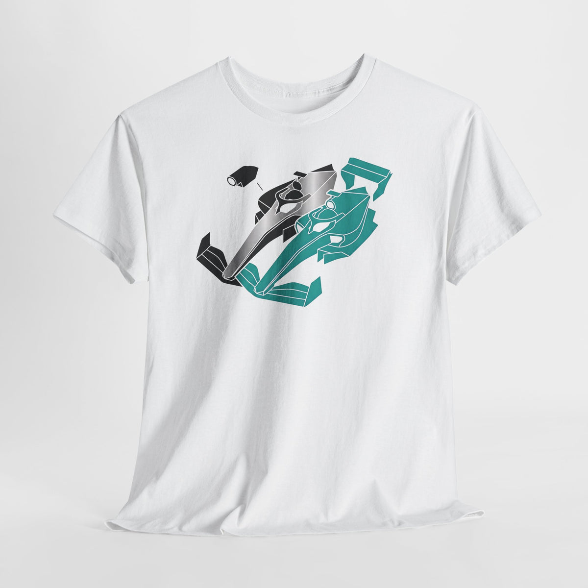 Racing Tech Tee — Modern F1 Car Graphic T-Shirt