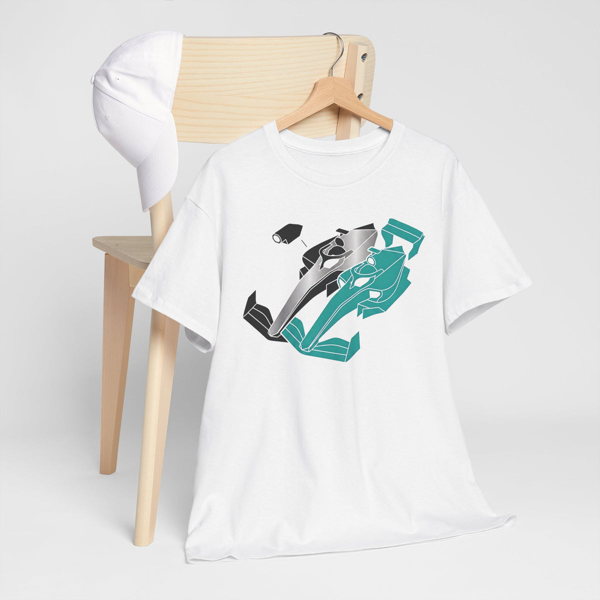 Racing Tech Tee — Modern F1 Car Graphic T-Shirt