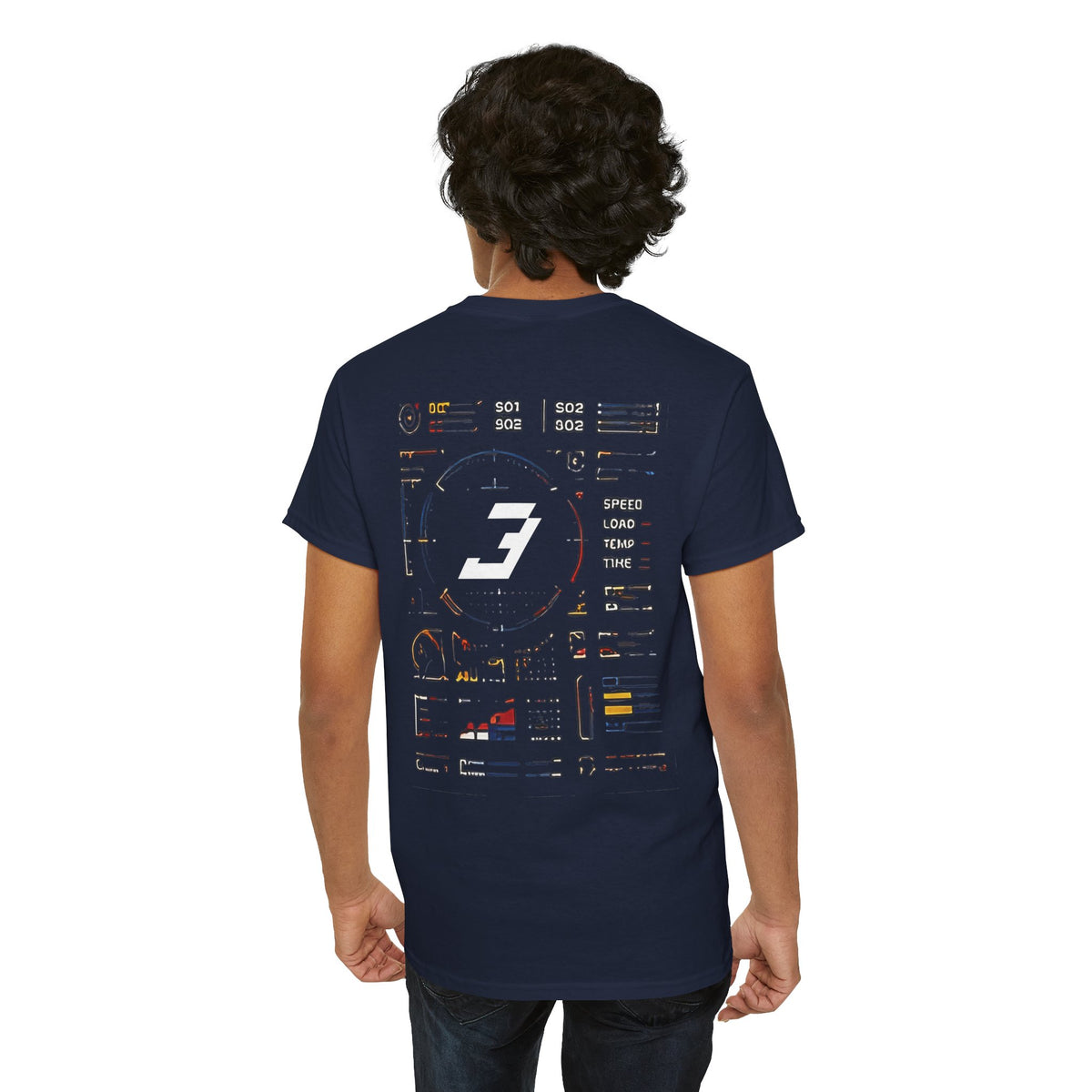 Racing Dash Tech Tee — Number 3 Motorsports Graphic T-Shirt