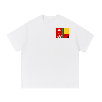 Scuderia Geometric Block – Minimalist Essential Cotton T-Shirt